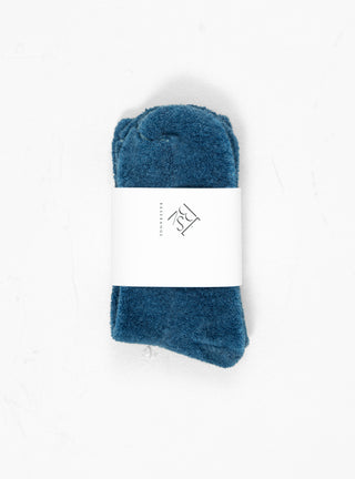 Buckle Socks Dark Isatis Blue by Baserange by Couverture & The Garbstore