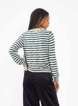 Gopsy Sweater Green & Beige Stripe by Bellerose | Couverture & The Garbstore