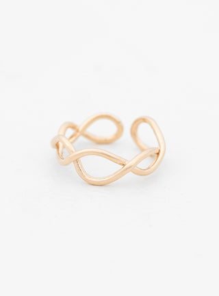 Open Braid Ring Gold by Helena Rohner by Couverture & The Garbstore