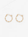 Small Braided Hoop Earrings Gold by Helena Rohner | Couverture & The Garbstore