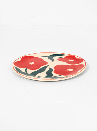 Printemps Plate Red by Adele Beaumais by Couverture & The Garbstore