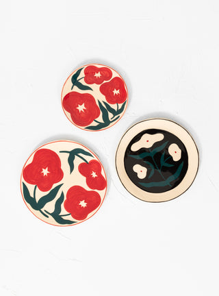 Printemps Plate Red by Adele Beaumais by Couverture & The Garbstore
