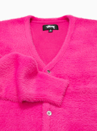 Shaggy Cardigan Fuchsia by Stüssy by Couverture & The Garbstore