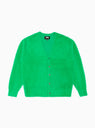 Shaggy Cardigan Kelly Green by Stüssy by Couverture & The Garbstore