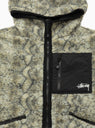 Snake Jacquard Sherpa Jacket Grey by Stüssy by Couverture & The Garbstore