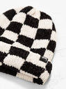 Crochet Checkered Beanie Black & White by Stüssy by Couverture & The Garbstore