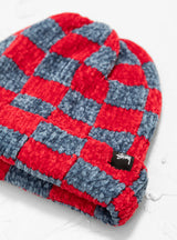 Crochet Checkered Beanie Red & Blue by Stüssy | Couverture & The Garbstore