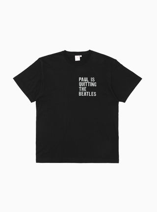 Embroidered Paul T-shirt Black by Garbstore by Couverture & The Garbstore
