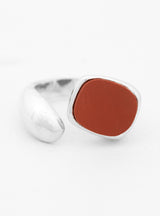 Open Flat Stone Ring Silver by Helena Rohner | Couverture & The Garbstore