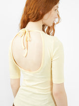 Mandy Scoop Back Top Yellow by YMC | Couverture & The Garbstore