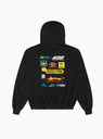 Transport Multi Logo Hoodie Faded Black by Arnold Park Studios by Couverture & The Garbstore