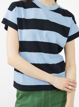 Vogue T-Shirt Blue & Navy Stripe by Bellerose | Couverture & The Garbstore