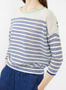 Neep Sweater Off White & Blue Stripe - Bellerose