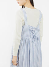 Elba Dress Blue & White Stripe by Cawley | Couverture & The Garbstore