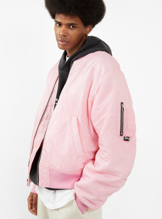 Dyed Nylon Bomber Pink by Stüssy by Couverture & The Garbstore