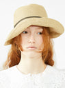 WP Paper Braid Wide Hat Natural & Charcoal by Mature Ha. | Couverture & The Garbstore