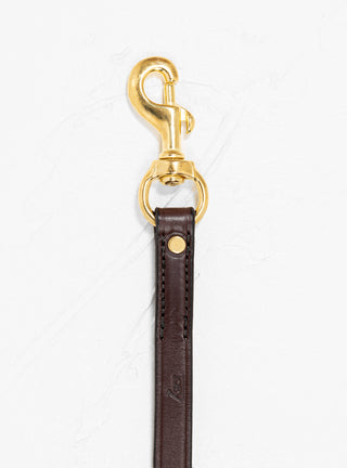 Rolled Leather Dog Leash Havana Brown & Brass by Tory Leather | Couverture & The Garbstore