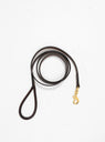 Rolled Leather Dog Leash Havana Brown & Brass by Tory Leather | Couverture & The Garbstore