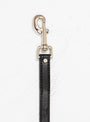 Rolled Leather Dog Leash Black & Silver by Tory Leather | Couverture & The Garbstore