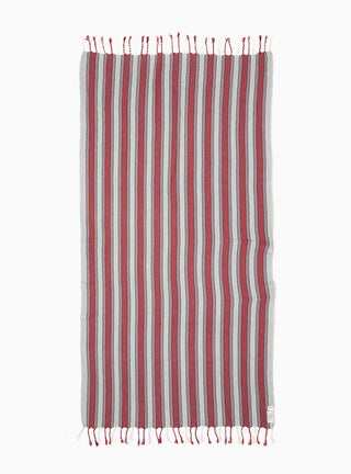 Terra Cotton & Linen Towel Red & Grey by Mizar & Alcor | Couverture & The Garbstore