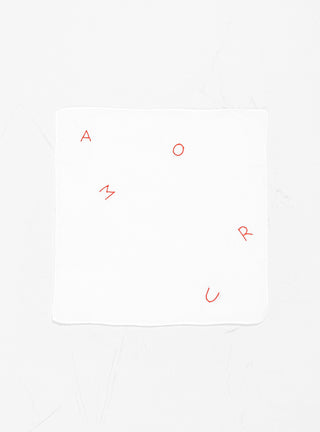 Amour Handkerchief White by Scarlette Ateliers | Couverture & The Garbstore