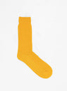 Cotton Waffle Crew Socks Mustard Yellow by ROTOTO | Couverture & The Garbstore