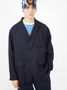 Loiter Linen Twill Jacket Navy by Engineered Garments by Couverture & The Garbstore