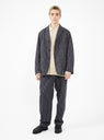 Bedford LC Jacket Navy & Grey Stripe by Engineered Garments by Couverture & The Garbstore