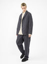 Carlyle LC Trousers Navy & Grey Stripe by Engineered Garments by Couverture & The Garbstore