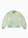 Dyed Nylon Bomber Jacket Stone by Stüssy by Couverture & The Garbstore