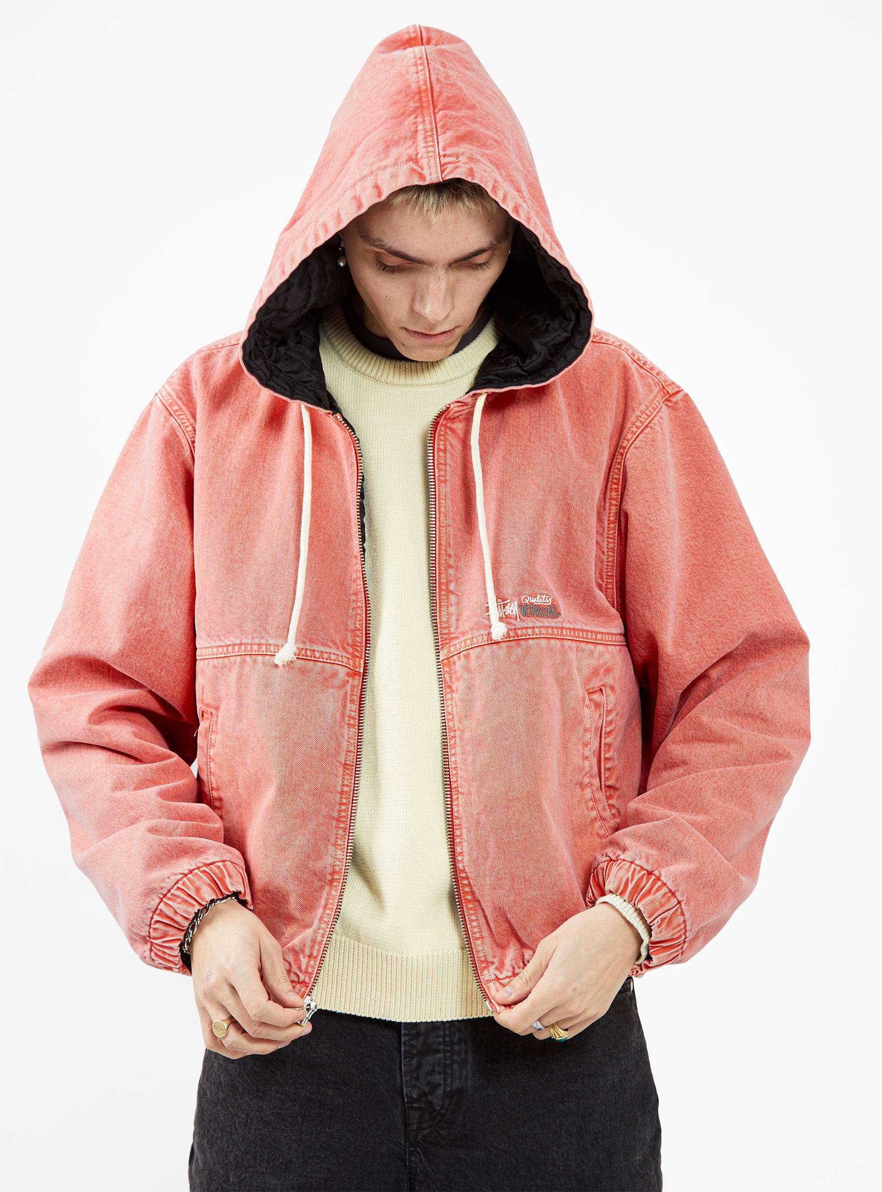 Double Dye Work Jacket Faded Red