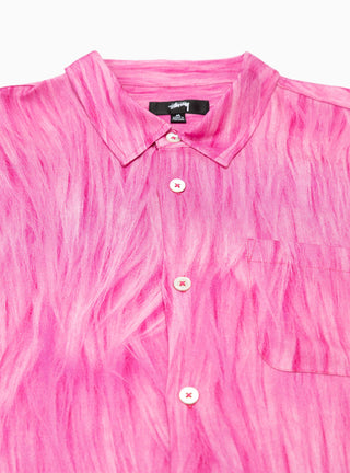 Fur Print Shirt Pink by Stüssy by Couverture & The Garbstore