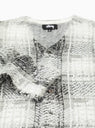 Hairy Plaid Cardigan White by Stüssy by Couverture & The Garbstore