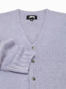 Brushed Cardigan Lavender by Stüssy by Couverture & The Garbstore