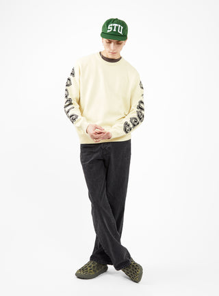 Sleeve Logo Sweater Natural by Stüssy by Couverture & The Garbstore