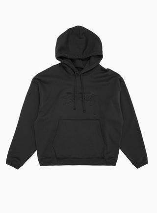 Relaxed Oversized Hoodie Black by Stüssy by Couverture & The Garbstore