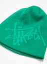 Debossed Stock Logo Beanie Kelly Green by Stüssy | Couverture & The Garbstore