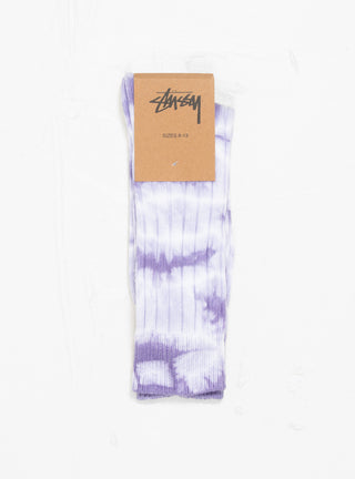 Dyed Ribbed Crew Socks Lavender by Stüssy | Couverture & The Garbstore