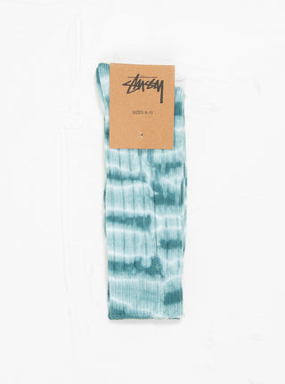 Dyed Ribbed Crew Socks Teal by Stüssy | Couverture & The Garbstore