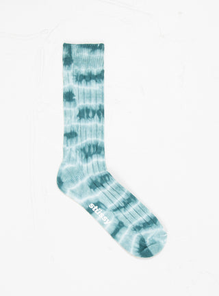 Dyed Ribbed Crew Socks Teal by Stüssy | Couverture & The Garbstore
