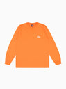 Basic Logo Long Sleeve T-shirt Coral Orange by Stüssy | Couverture & The Garbstore