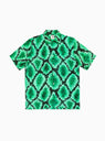 Snake-Print Shirt Emerald Green by Endless Joy | Couverture & The Garbstore