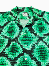 Snake-Print Shirt Emerald Green by Endless Joy | Couverture & The Garbstore