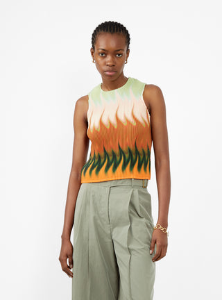 Thelma Top Orange & Green by Julia Heuer | Couverture & The Garbstore