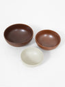 Midi Bowls Set Brown & Off White by ferm LIVING | Couverture & The Garbstore