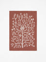Mistletoe Tea Towel Cinnamon Brown by ferm LIVING | Couverture & The Garbstore