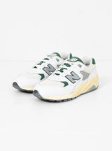 MT580RCA White & Nightwatch Green by New Balance | Couverture & The Garbstore