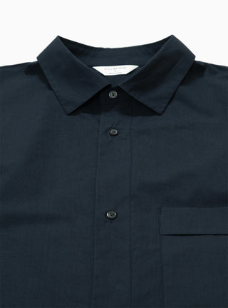 Cotton & Linen Half Sleeve Shirt Navy by Still By Hand | Couverture & The Garbstore