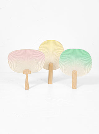 Geometric Tall Paper Fan Yellow by KHJ Studio | Couverture & The Garbstore