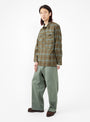 Adventure Shirt III Olive Check by Beams Plus | Couverture & The Garbstore